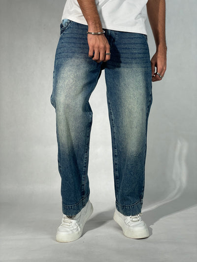 Vintage Cool Faded Tinted Baggy Denims