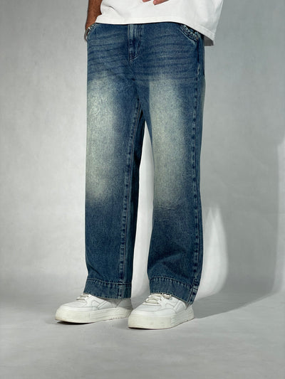 Vintage Cool Faded Tinted Baggy Denims