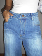 Blue Crush Slub Skater Fit Jeans