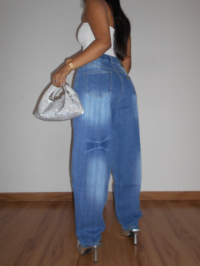 Blue Crush Slub Skater Fit Jeans