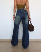 Sunny Side Pop Wide Leg Jeans