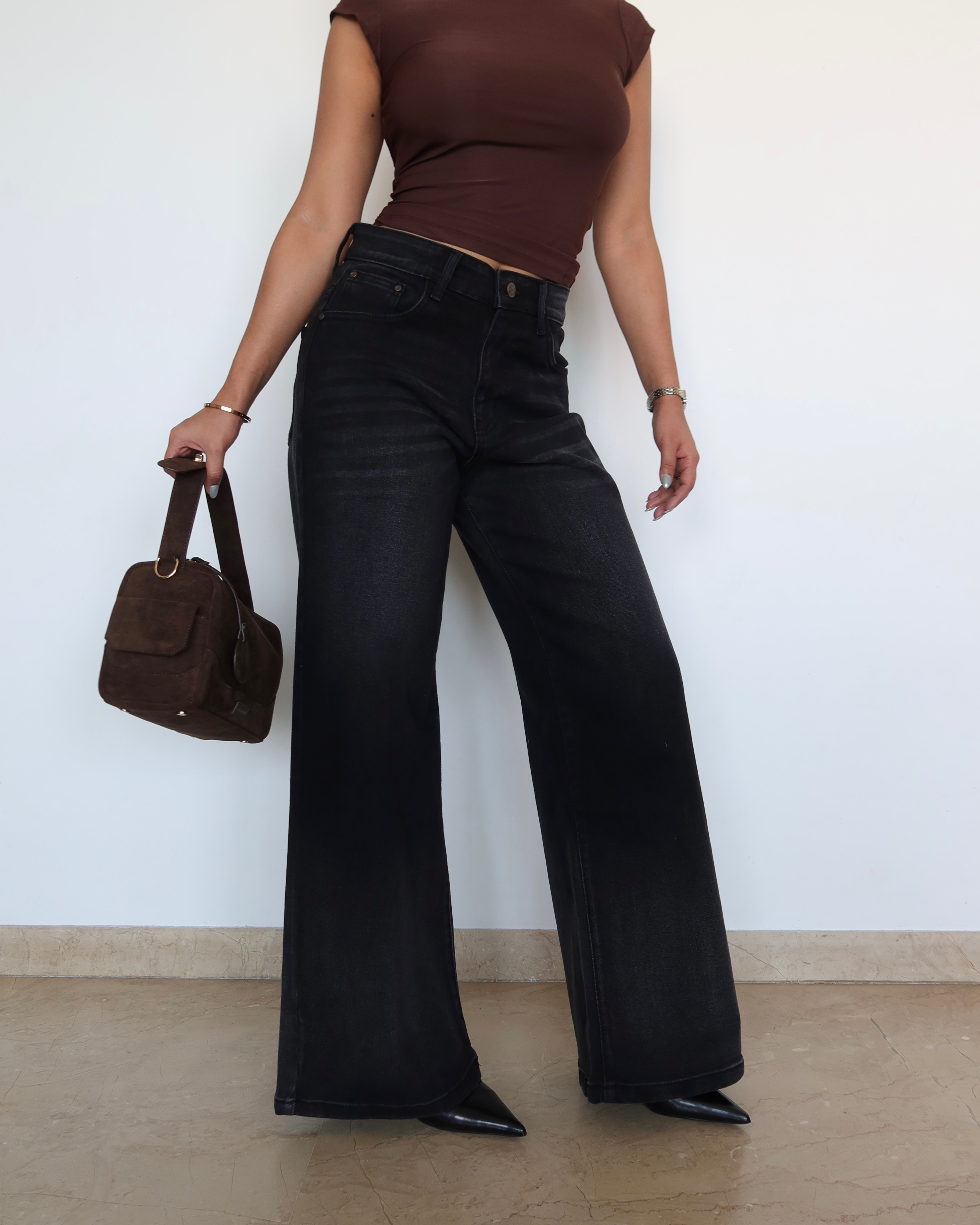 Night Burst Wide Leg Jeans
