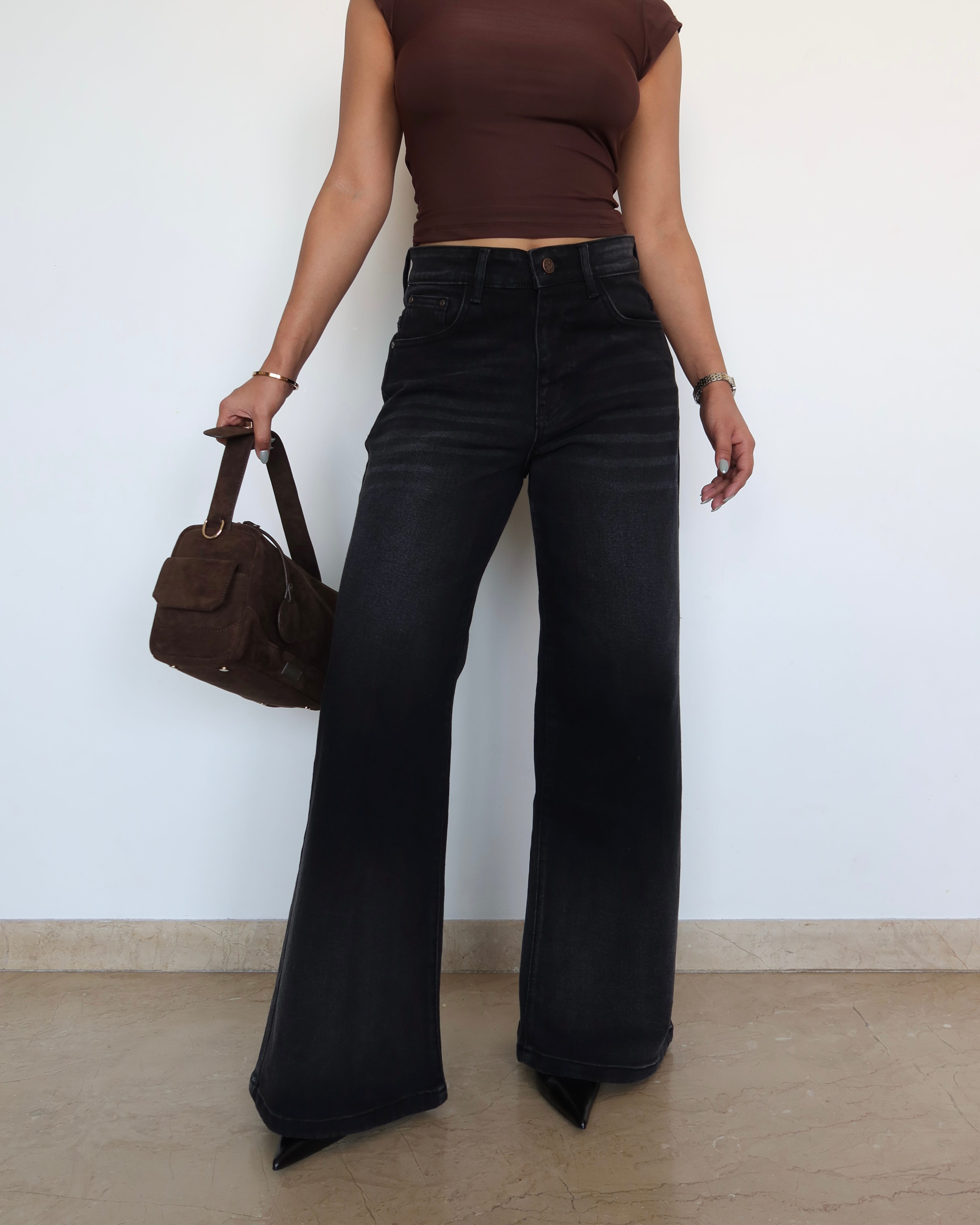 Night Burst Wide Leg Jeans