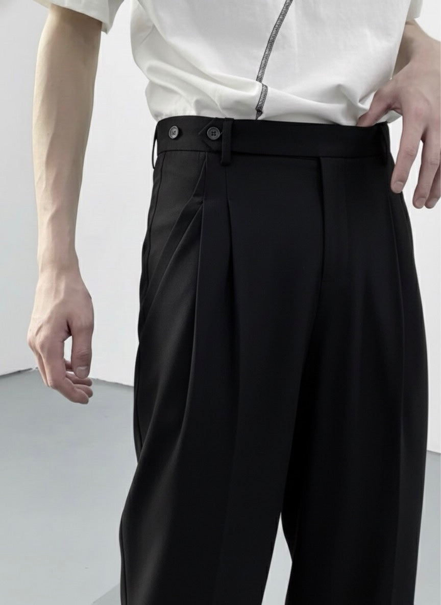 Spanish Cut Pleated Pants