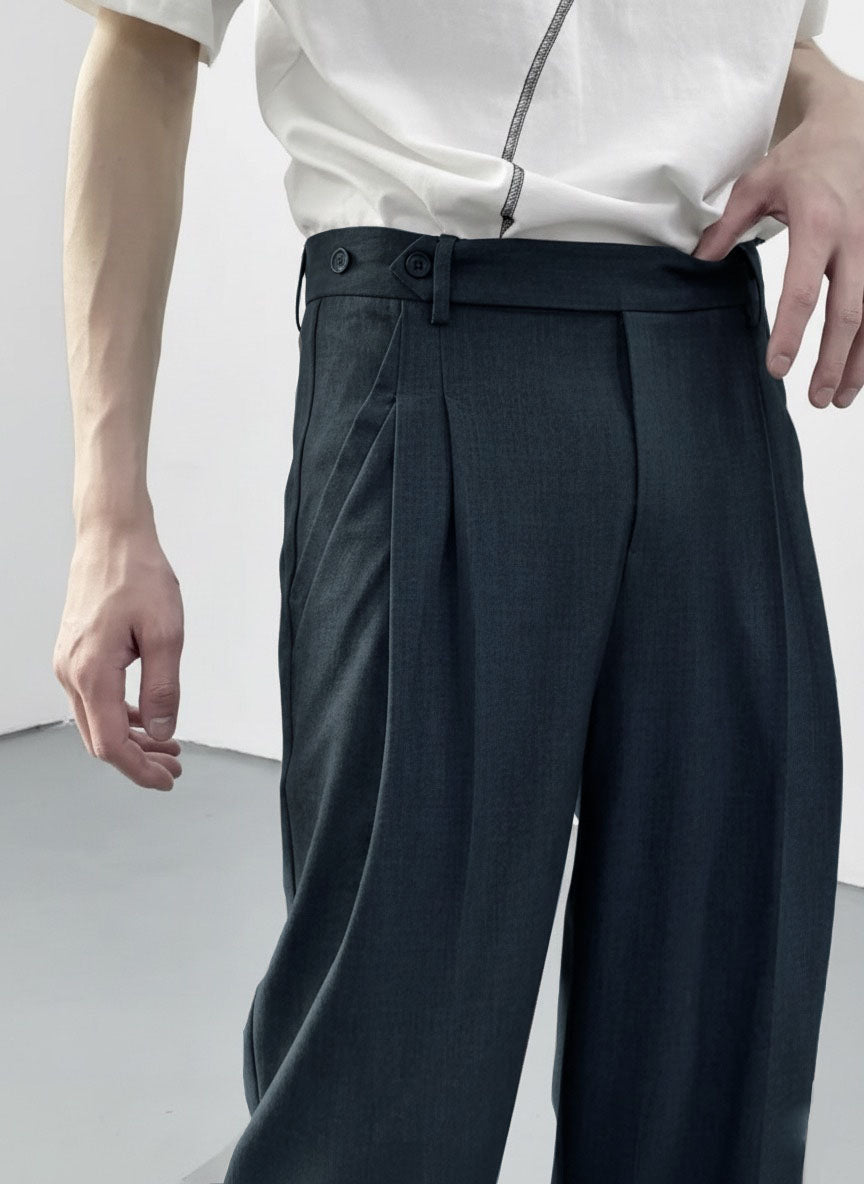 Spanish Cut Pleated Pants