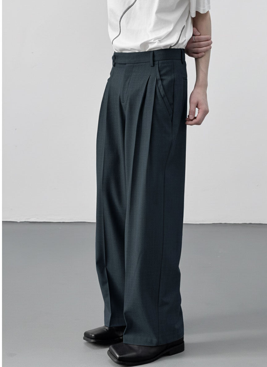 Spanish Cut Pleated Pants