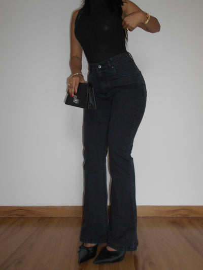 Noir Femme Bootcut Jeans