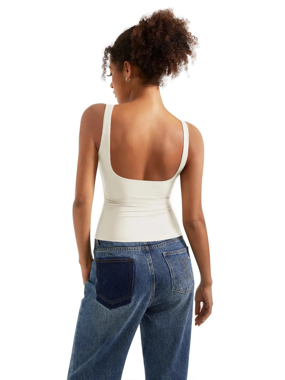 Soft Backless Boat Neck Tank Top – Offduty India