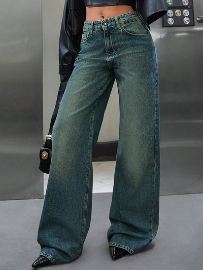 Shade Flow Wide Leg Jeans