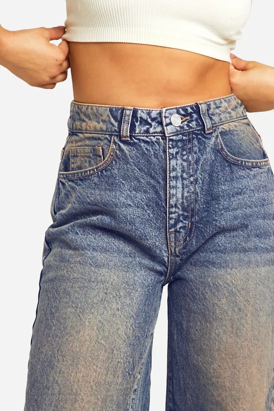 Desert Blue Dust Wide Leg Jeans