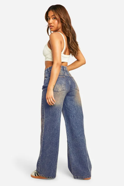 Desert Blue Dust Wide Leg Jeans