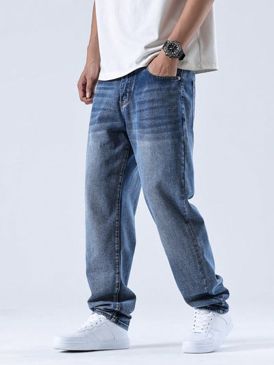 Fiction Blue Straight Fit Jeans