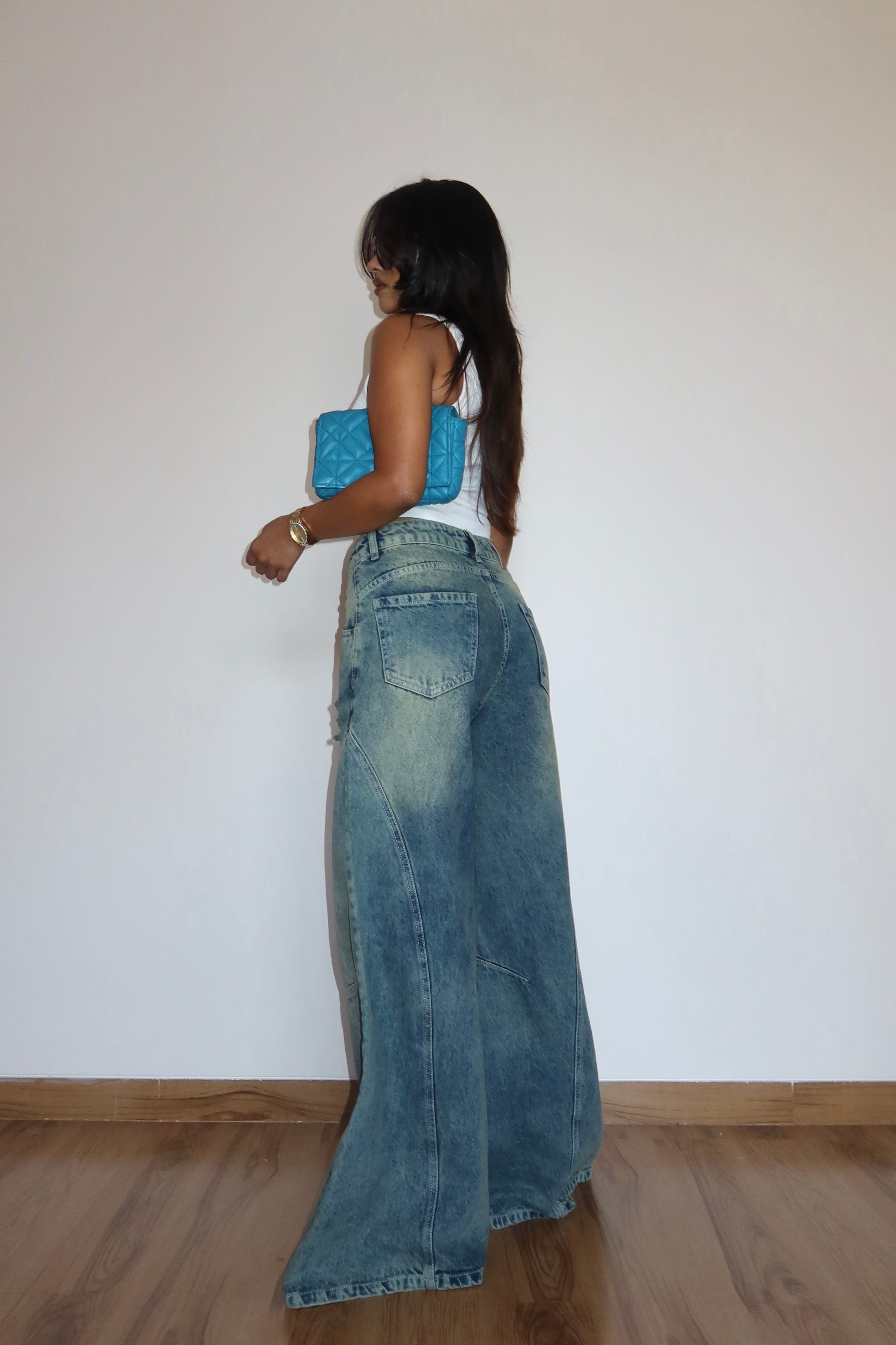Scar Blue Extra Baggy Jeans