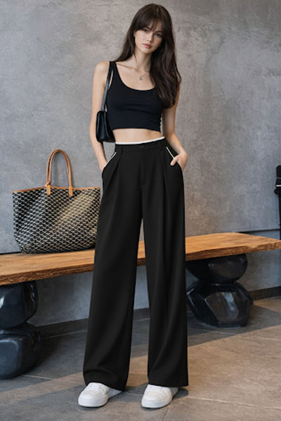 Outline Pleats Pants