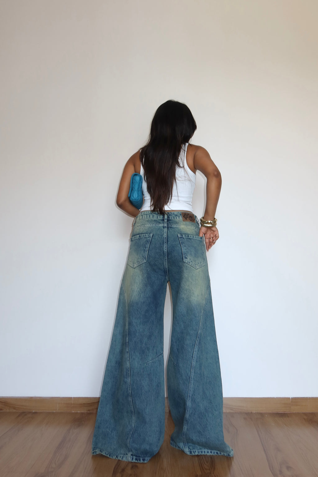 Scar Blue Extra Baggy Jeans