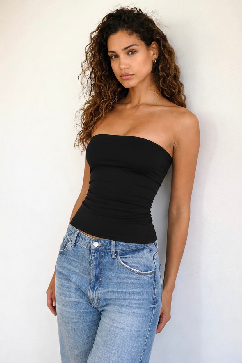 Basic Strapless Tube Top