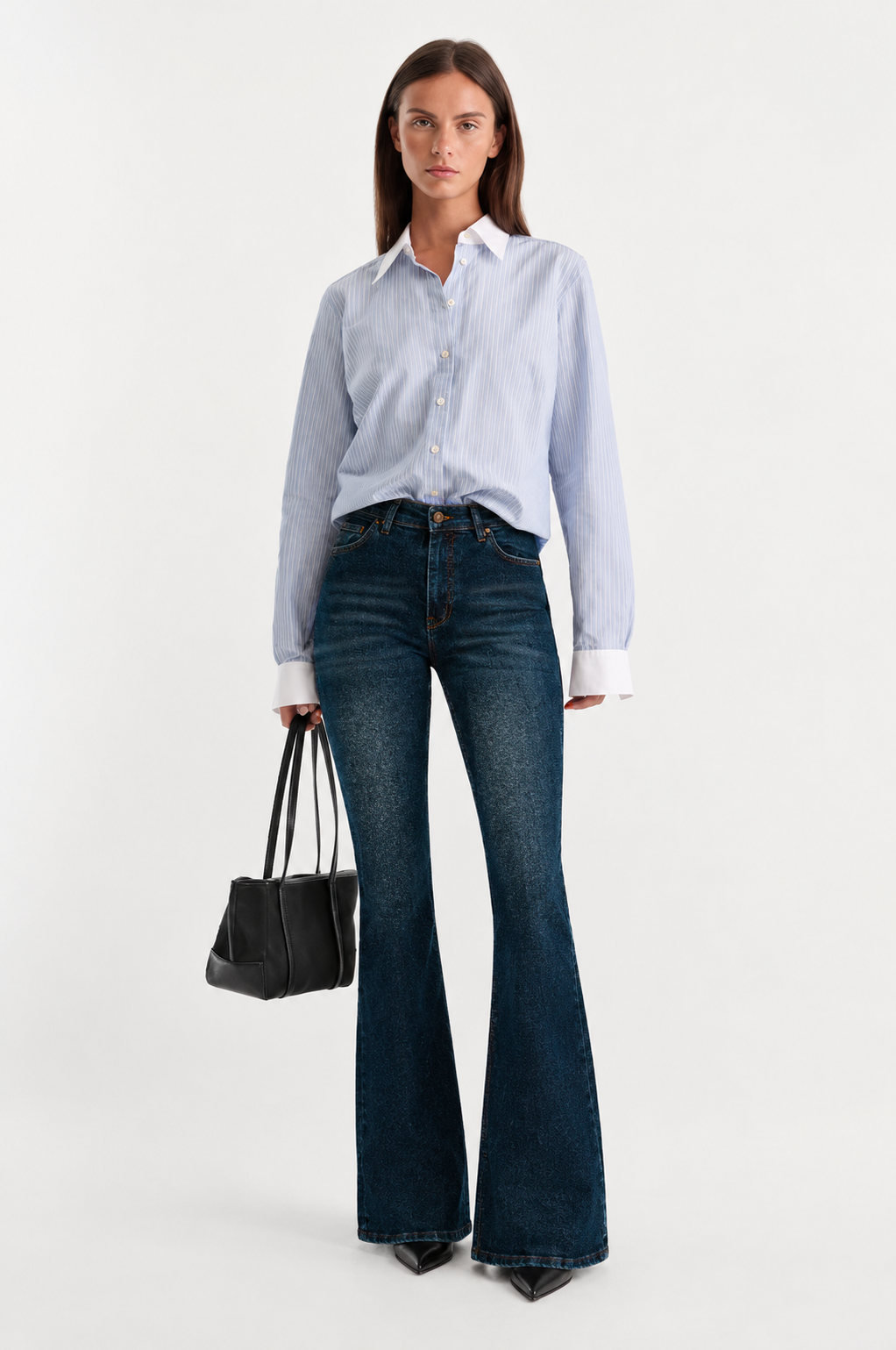 Copper Statement Flare Jeans
