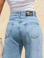 Malibu Blue Fade Wide Jeans