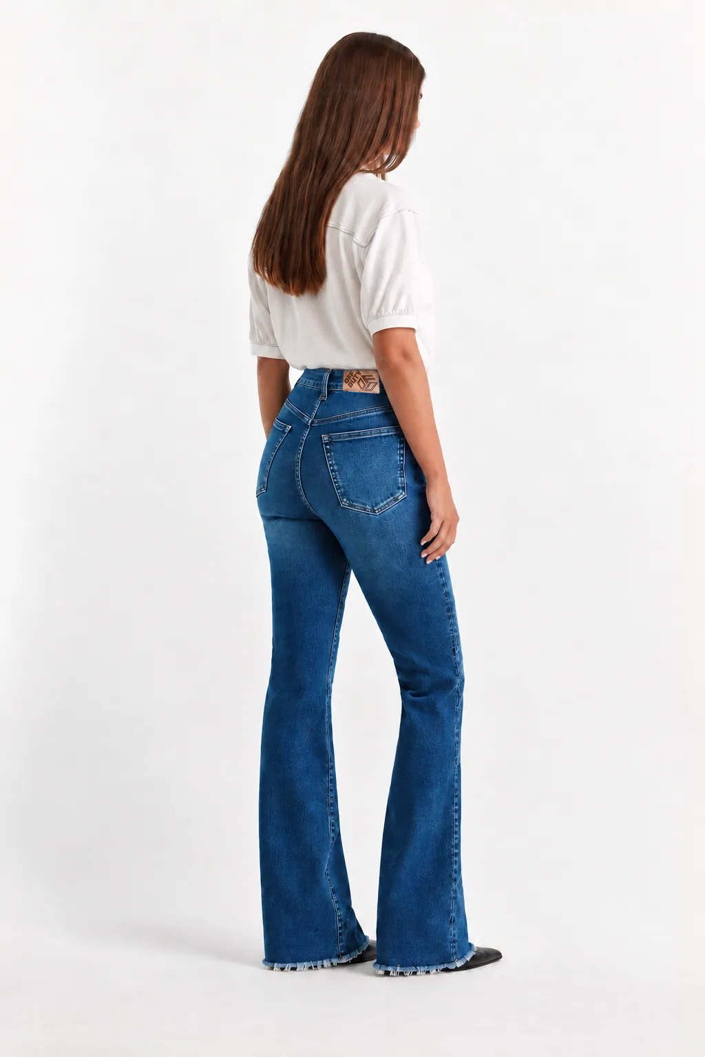 Iconic Babe Raw Edge Bootcut Jeans