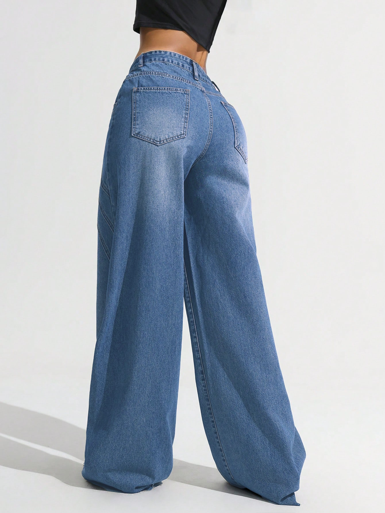 Pannel Play Wide Leg Jeans