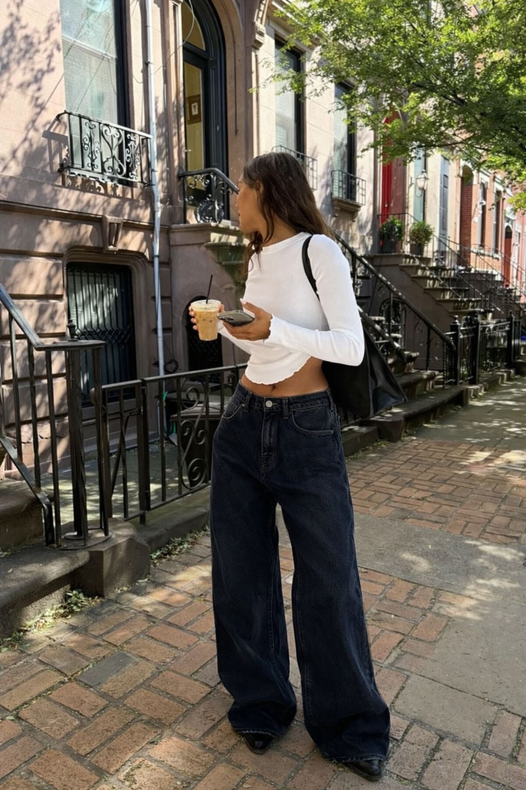 Deep Night Blue Wide Leg Jeans