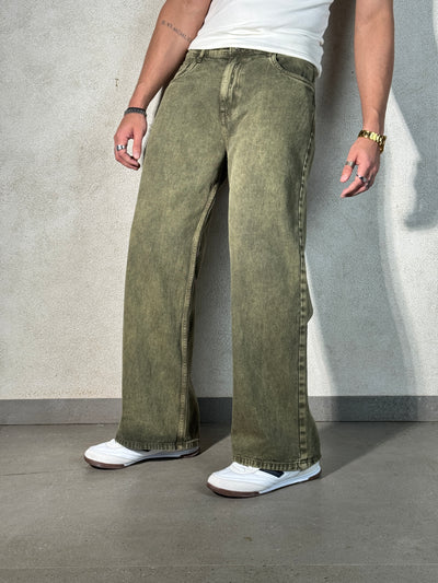 Sage Rust Wide Leg Jeans