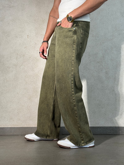 Sage Rust Wide Leg Jeans