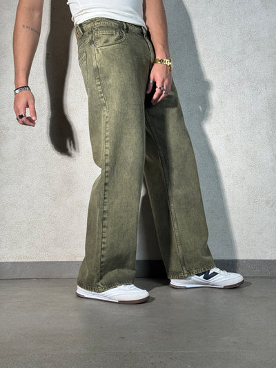 Sage Rust Wide Leg Jeans