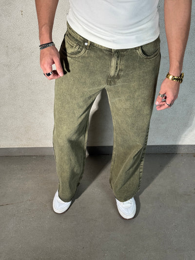 Sage Rust Wide Leg Jeans