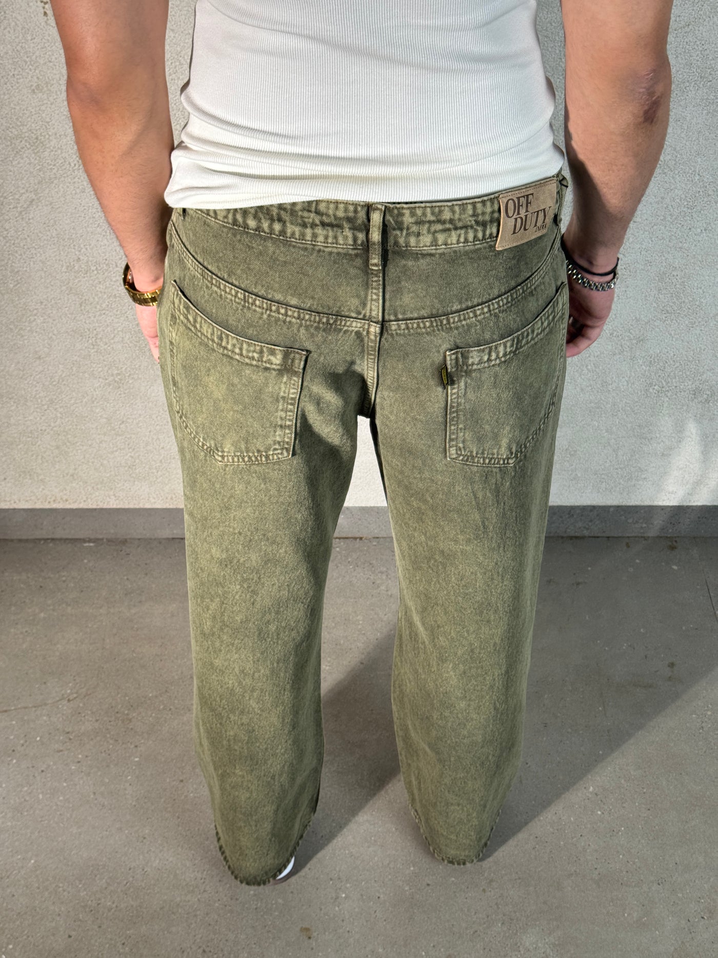 Sage Rust Wide Leg Jeans