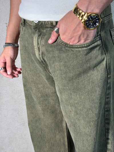 Sage Rust Wide Leg Jeans