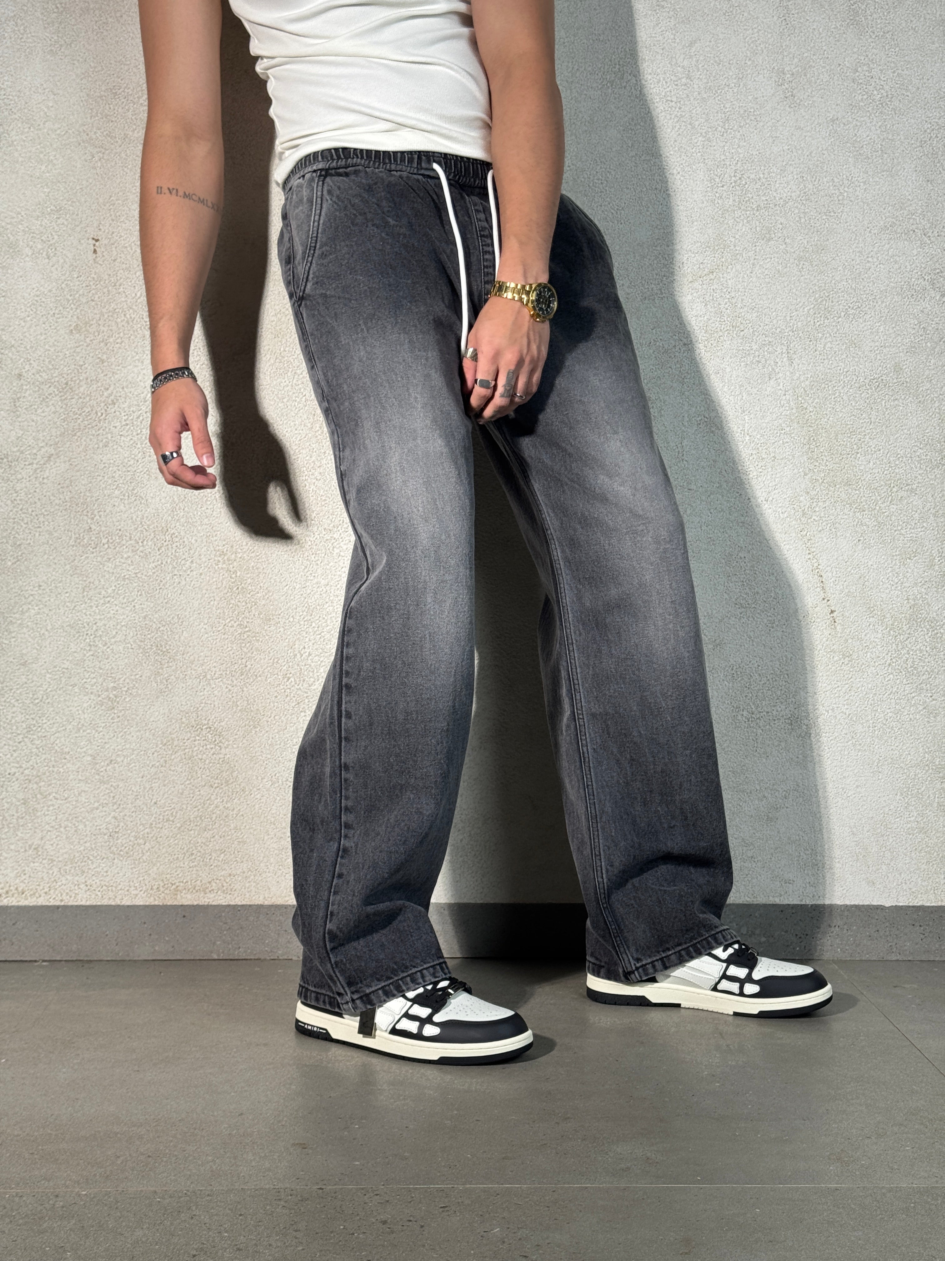 Flex Baggy Denim Joggers