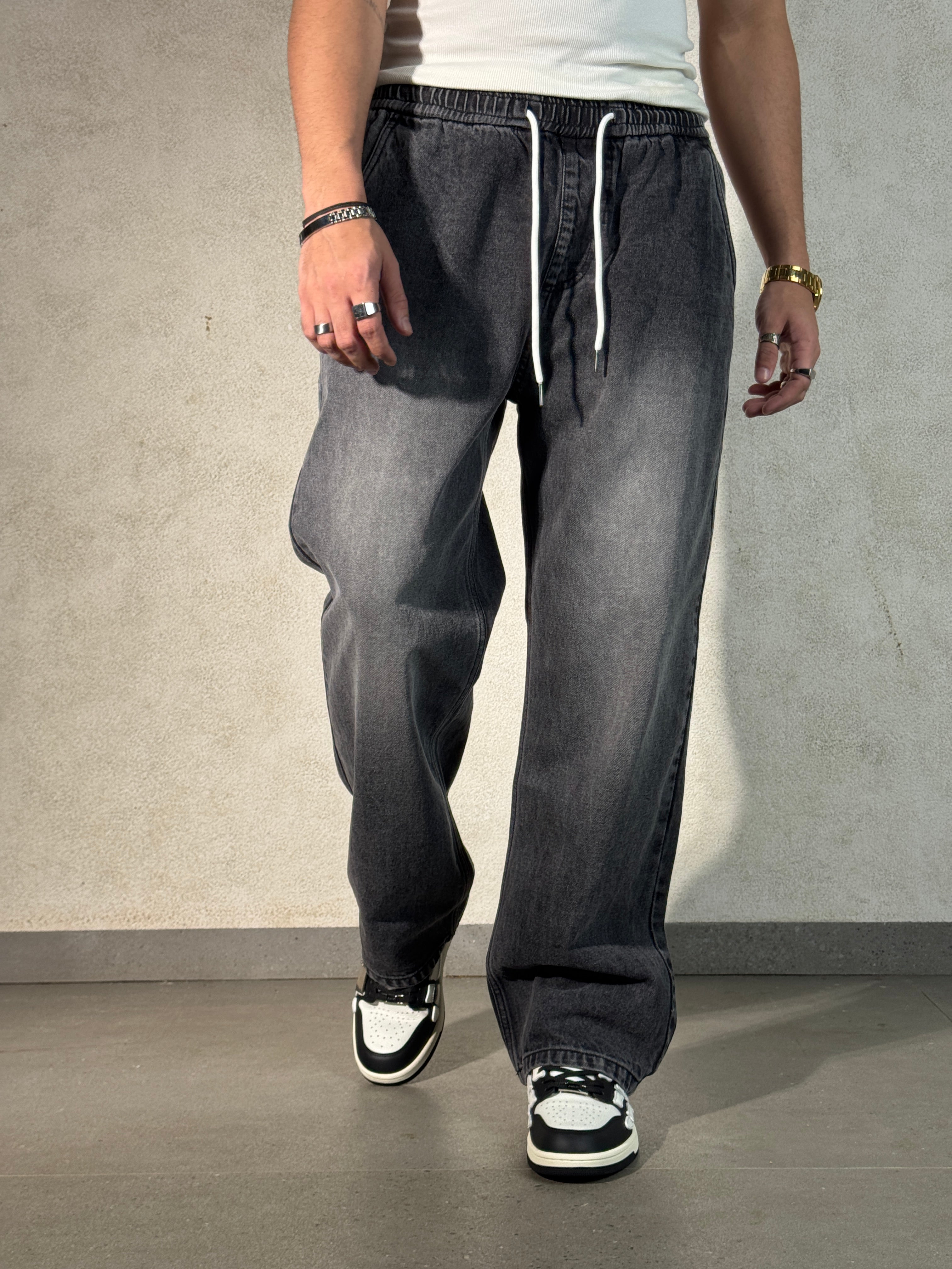 Flex Baggy Denim Joggers