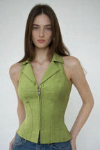 Zip Fit Halter Top