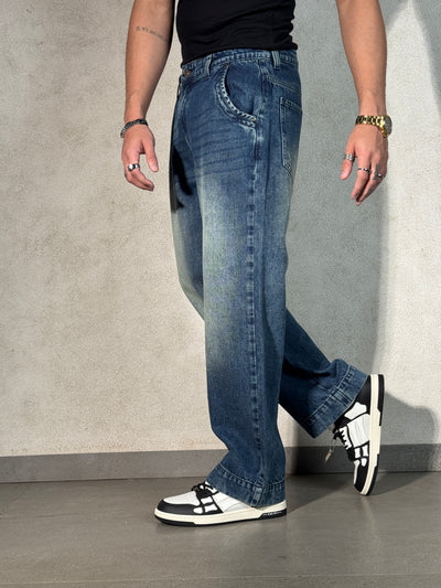Vintage Cool Faded Tinted Baggy Denims