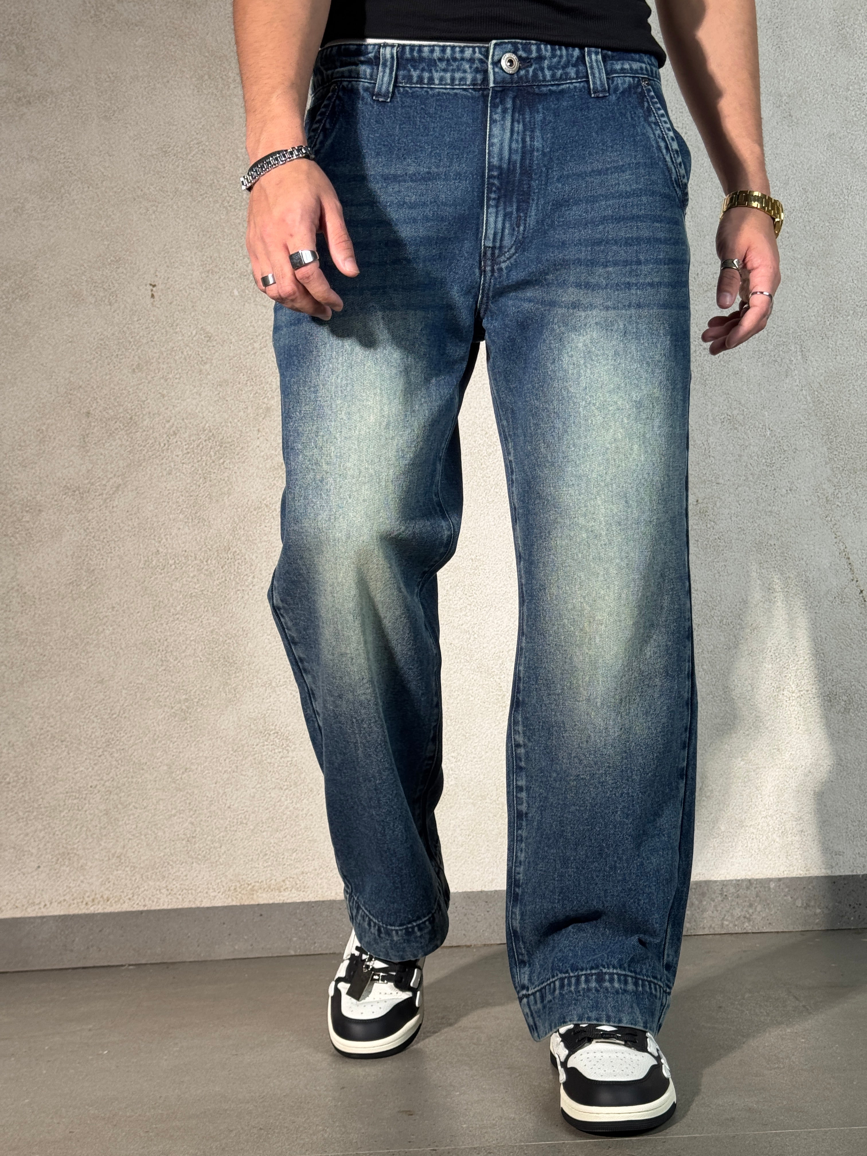 Vintage Cool Faded Tinted Baggy Denims