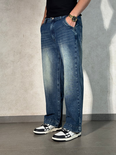 Vintage Cool Faded Tinted Baggy Denims