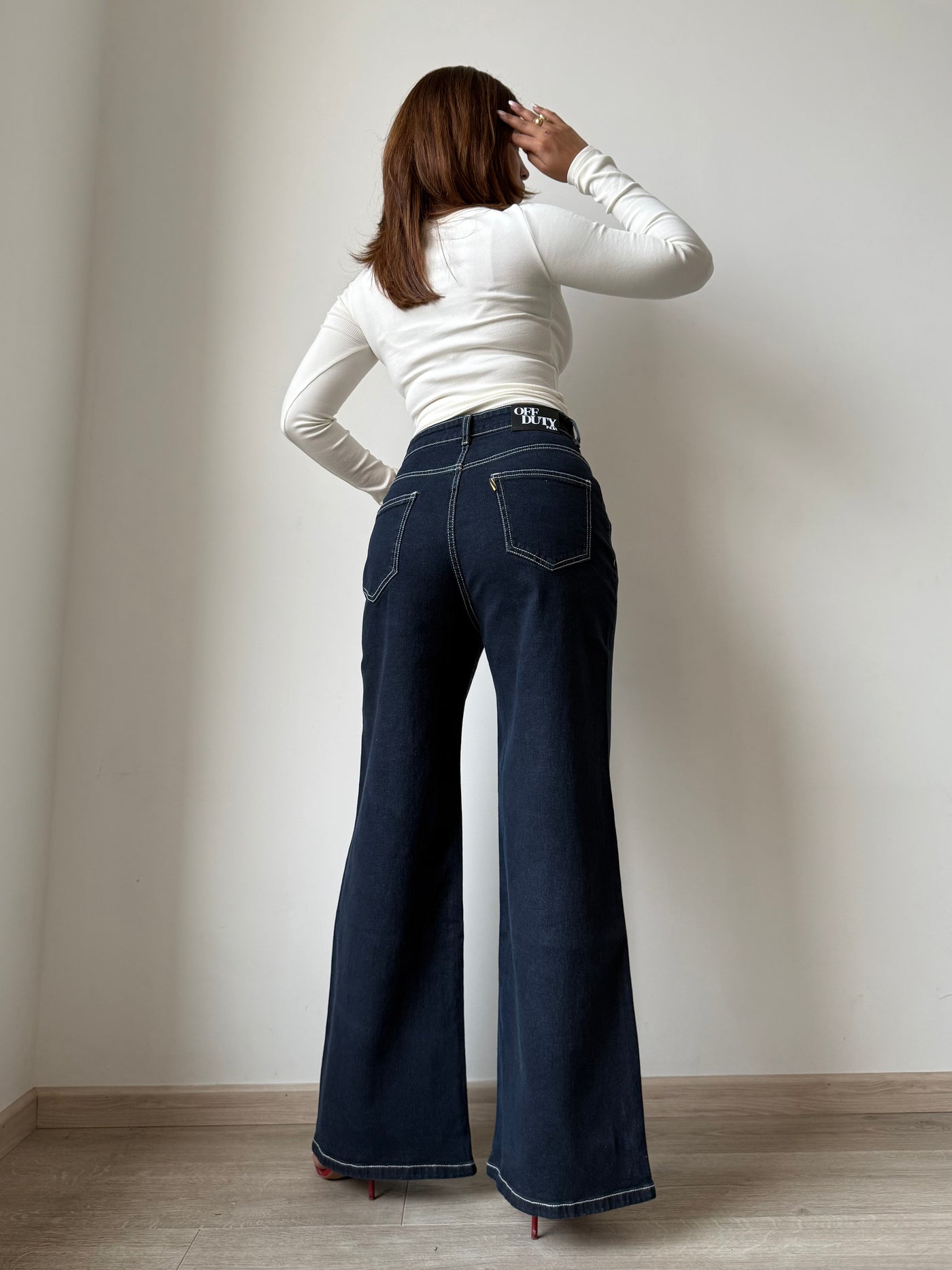 Midnight Indigo Baggy Wide Leg Jeans