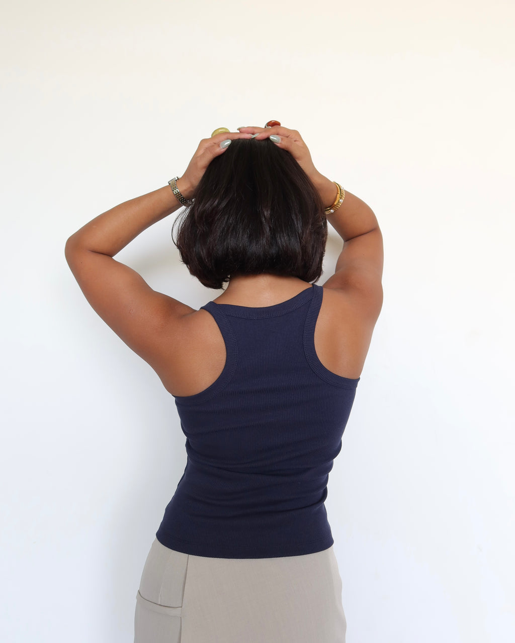 Racer Back Rib Halter Top