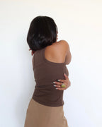 Racer Back Rib Halter Top