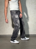 Spray Clash Straight Leg Jeans