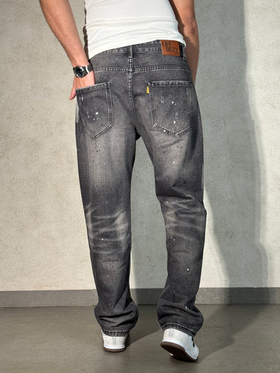Spray Clash Straight Leg Jeans