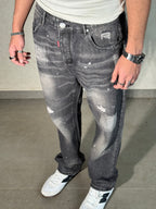 Spray Clash Straight Leg Jeans