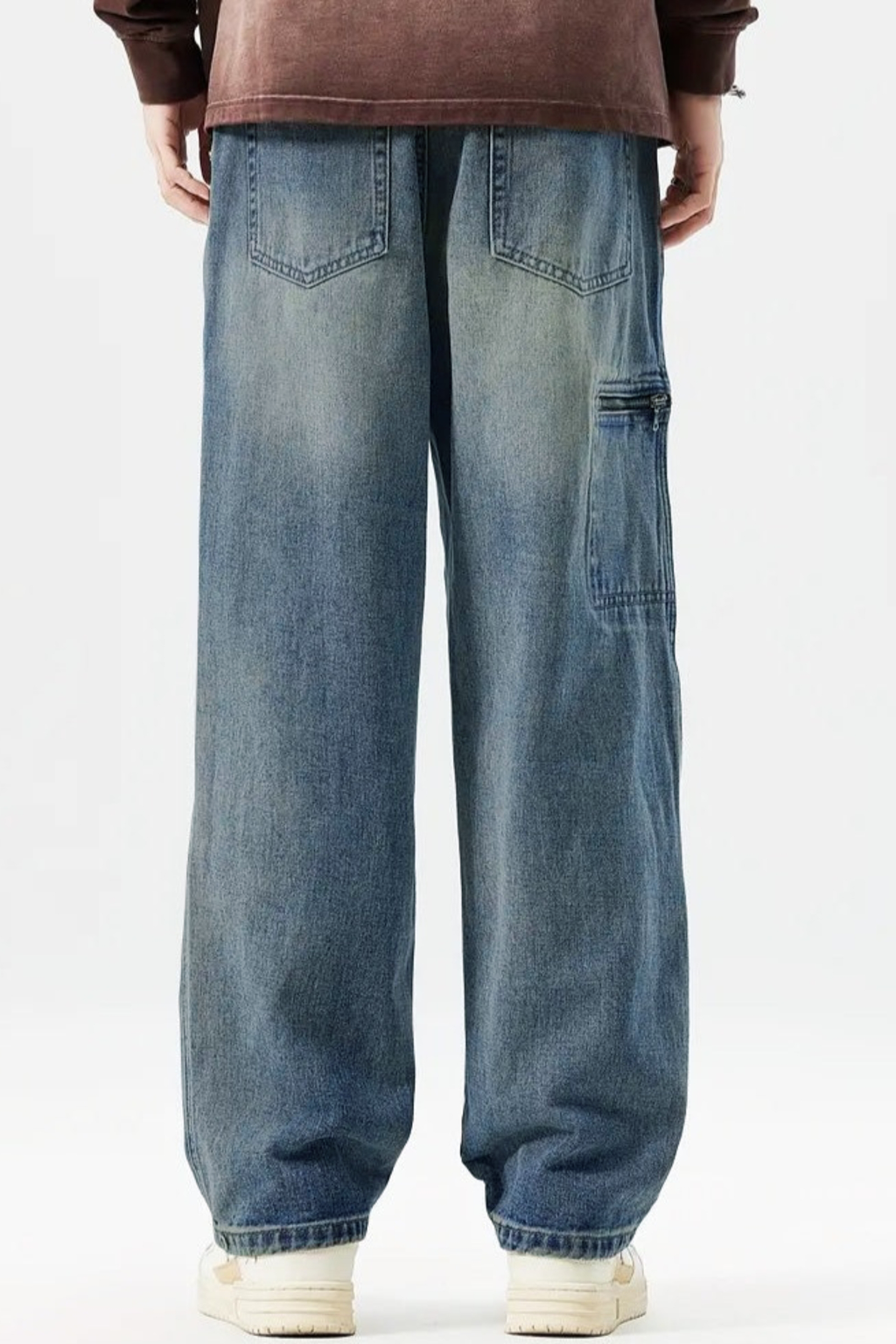 Take It Easy Blue Baggy Jeans