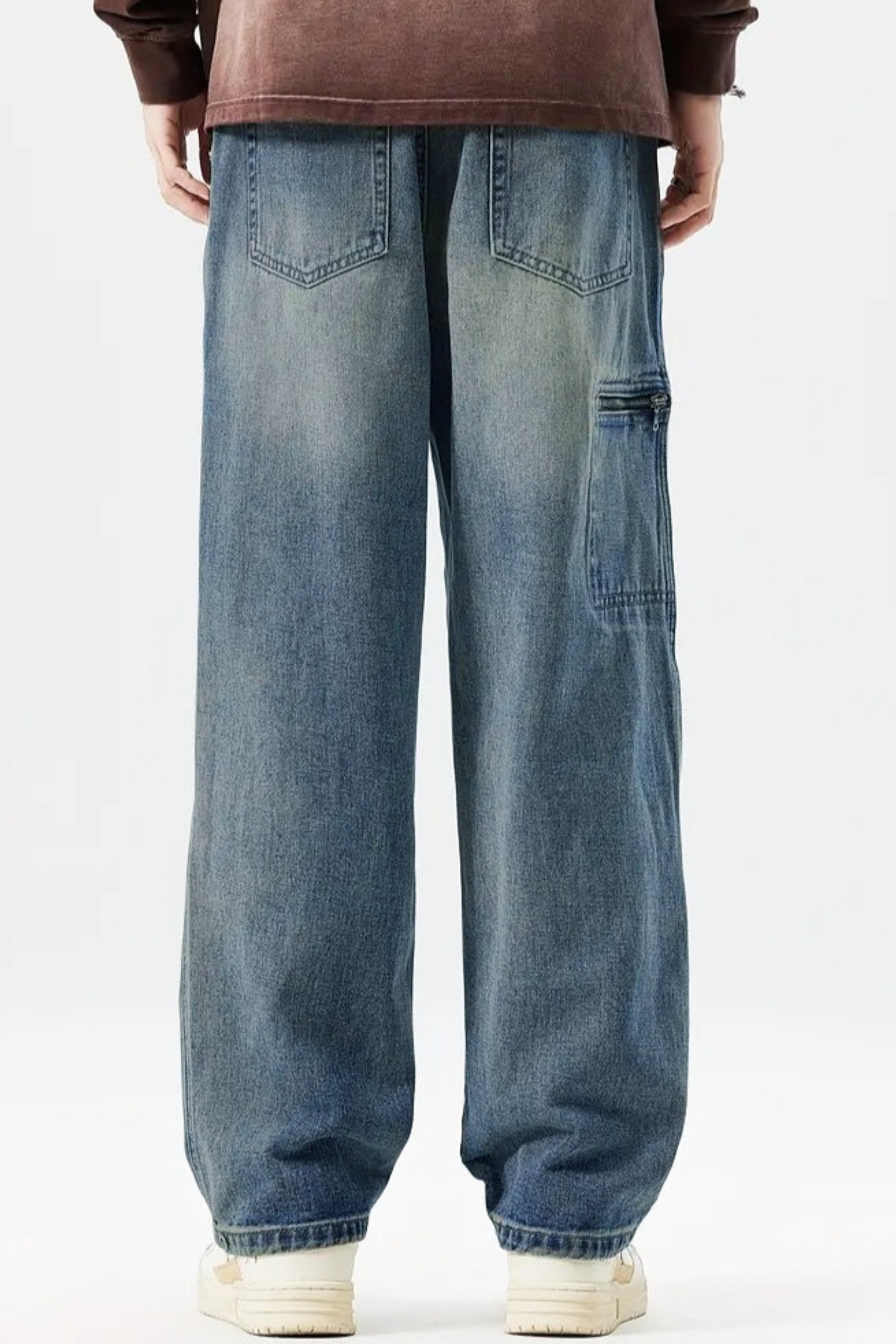 Take It Easy Blue Baggy Jeans