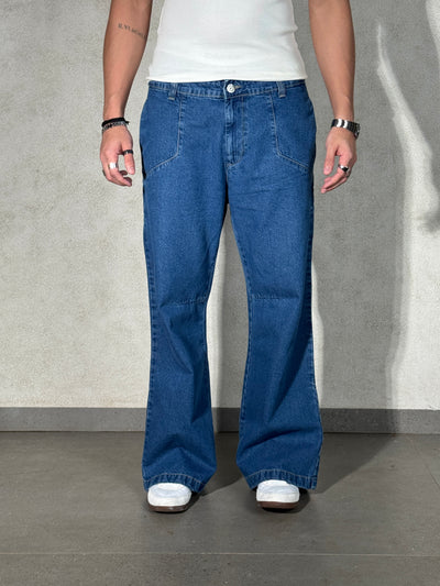 Blue Wild West Wash Jeans