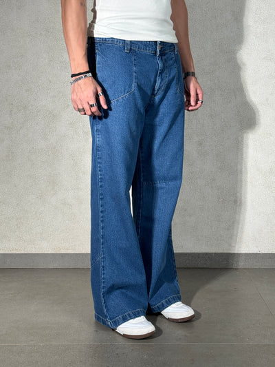 Blue Wild West Wash Jeans