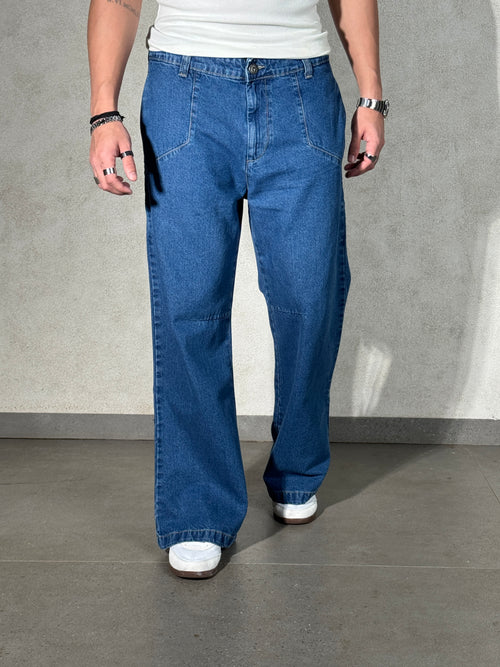 Blue Wild West Wash Jeans