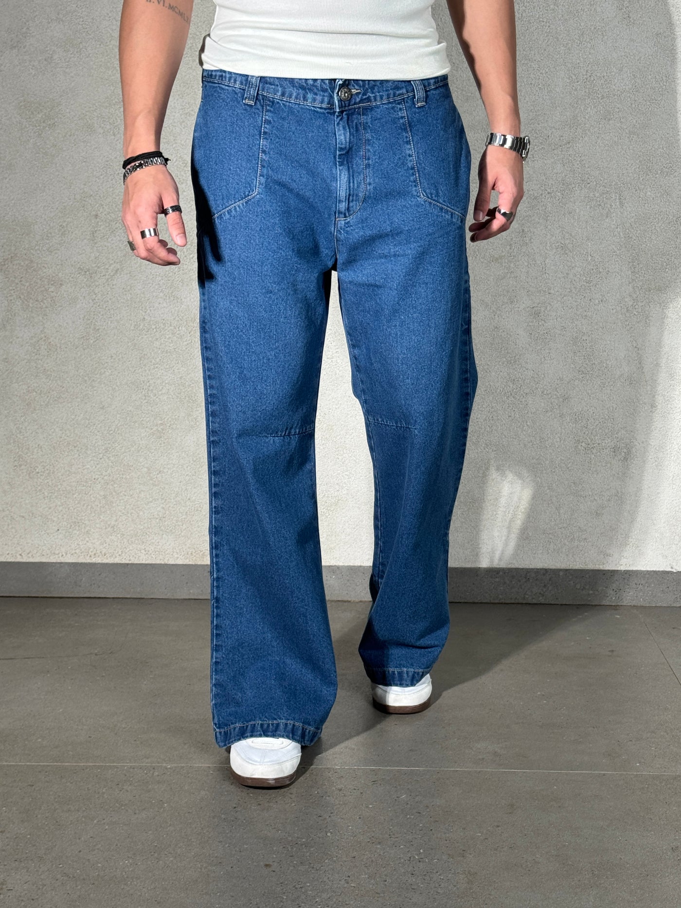 Blue Wild West Wash Jeans