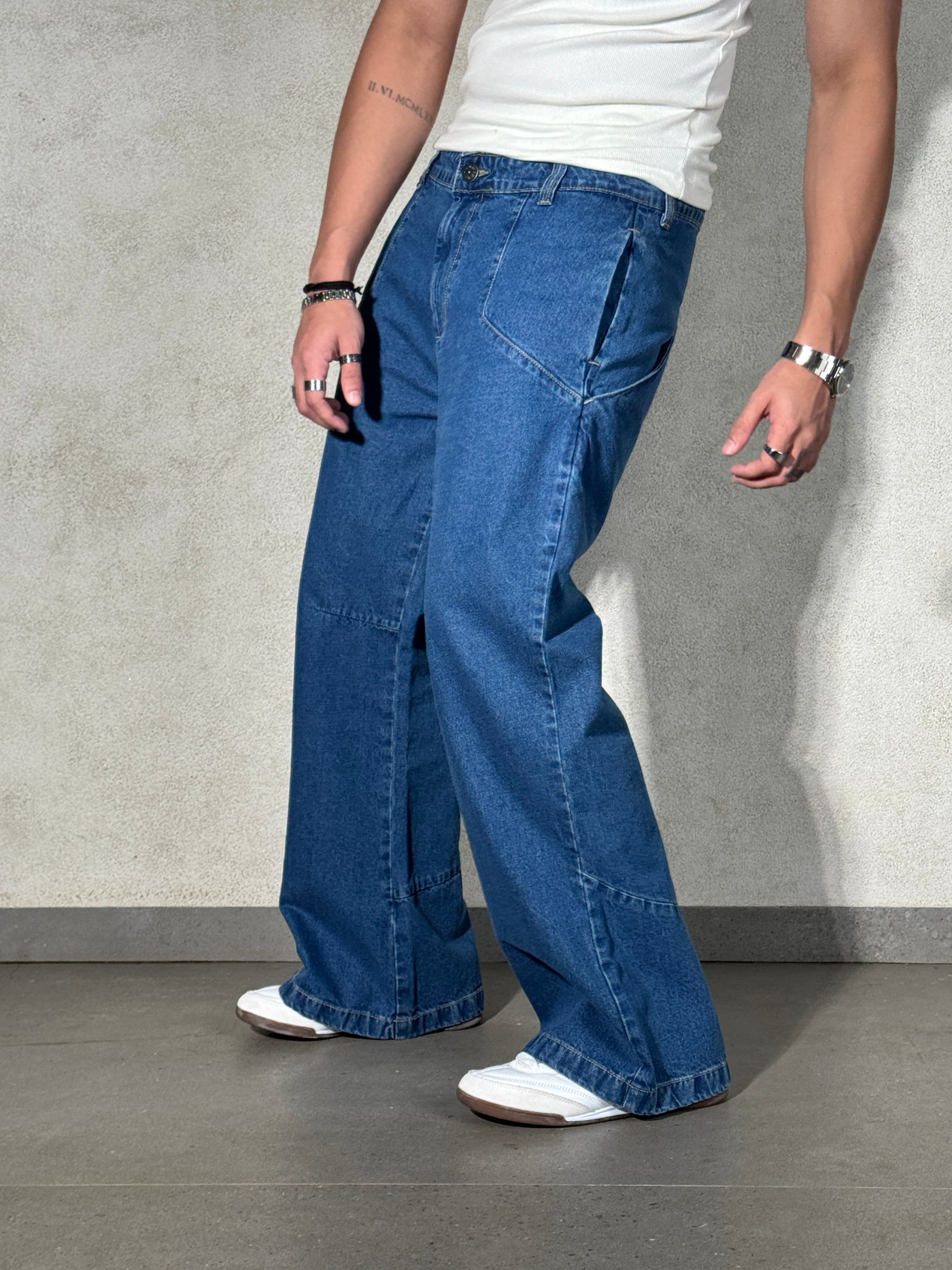 Blue Wild West Wash Jeans
